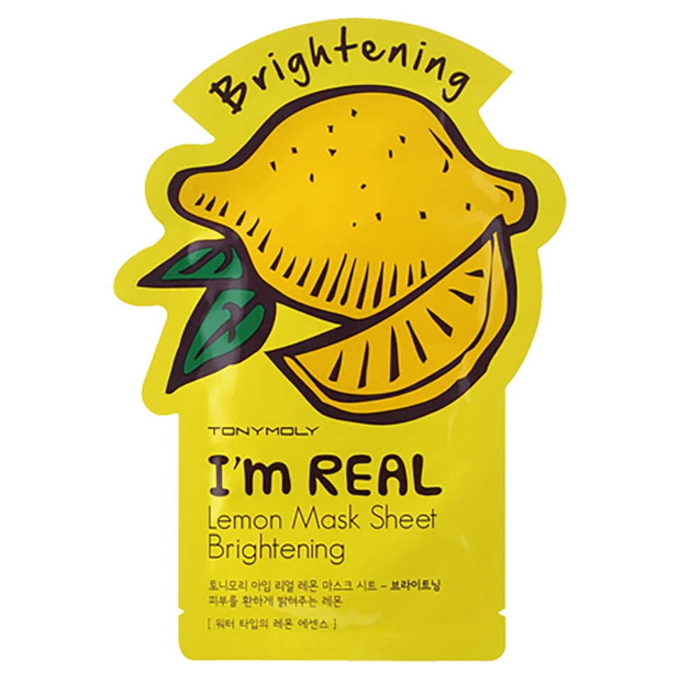 Tonymoly I'm Lemon Brightening Sheet Mask, 1 Count, Pack of 2