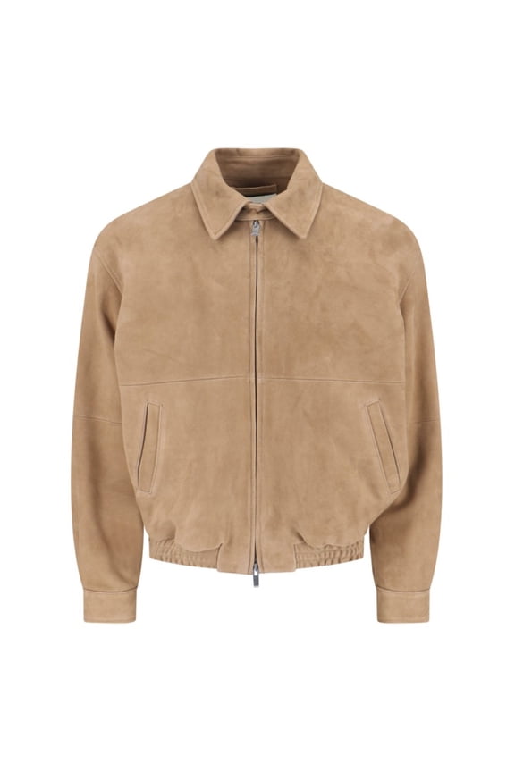 Structured Beige Jacket With High Collar (Men's)
