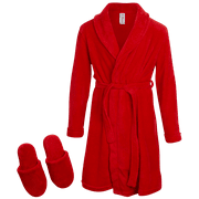 Too Cool 2 Sleep Boys Bathrobe-Super Soft Plush Fleece Robe and Slippers (5-16)