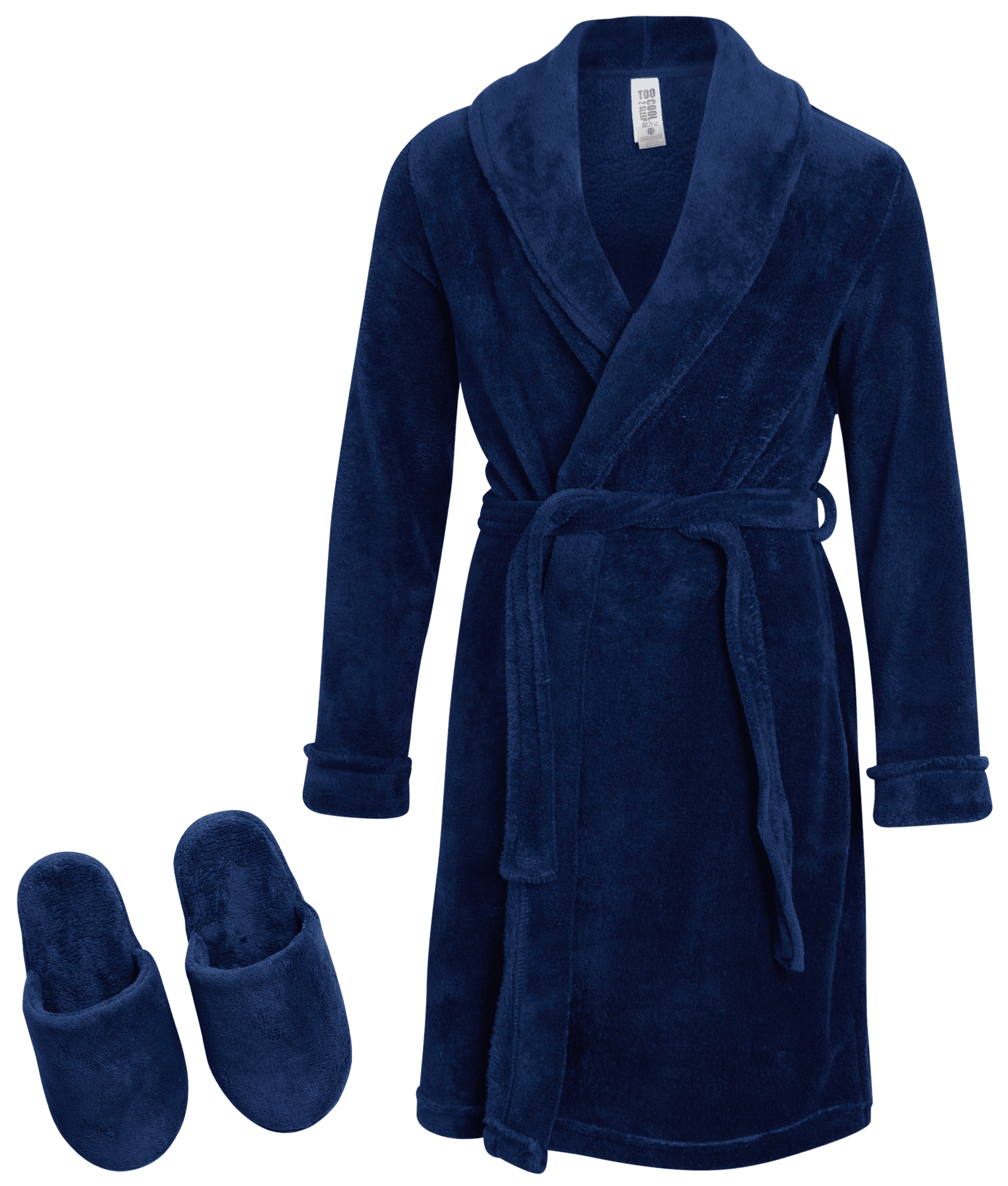 Too Cool 2 Sleep Boys BathrobeSuper Soft Plush Fleece Robe and Slippers (516)