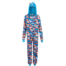 Too Cool 2 Sleep Boys One Piece Costume Pajamas, Fleece: Sharks Dino Ninja Cyclopes (7-16)