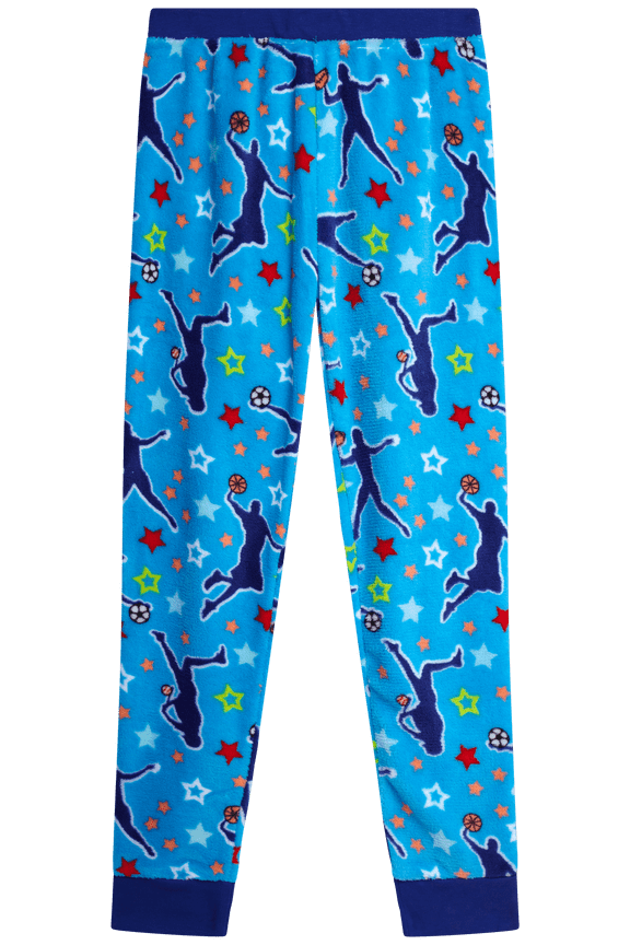 Boys Pajama Bottoms Kids Plush Fleece Elastic Waist Pajama Pants for Boys