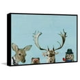 thumbnail image 1 of Too Cool for the Party in Blue Floater Framed Painting Print on Canvas, 1 of 6