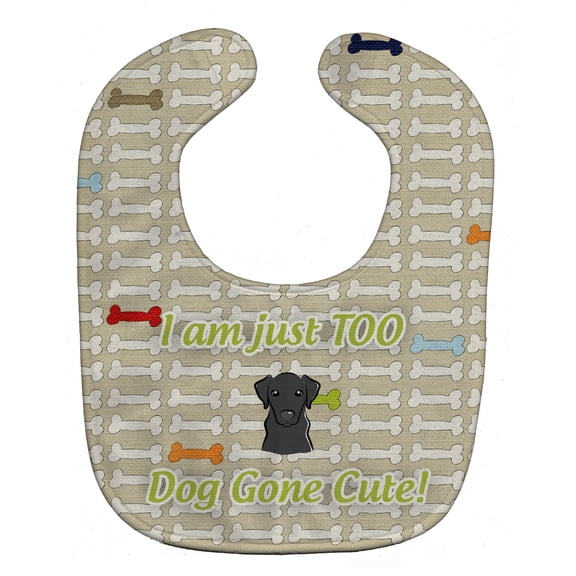 Too Cute Black Labrador Baby Bib