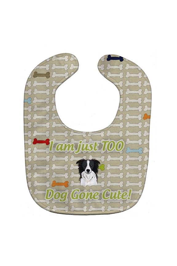 Too Cute Border Collie Baby Bib