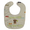 thumbnail image 1 of Too Cute Chocolate Labrador Baby Bib, 1 of 1