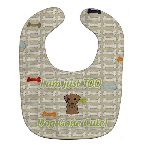 Too Cute Chocolate Labrador Baby Bib