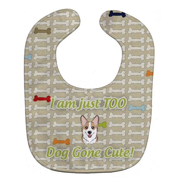 Too Cute Sable Corgi Baby Bib