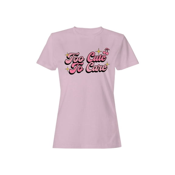 Too Cute To Care Cherry Sparkle Women's T-shirt