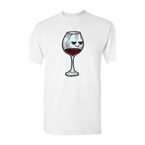 Too Cute To Drink Glass Of Red Wine Adult DT T-Shirts Tee