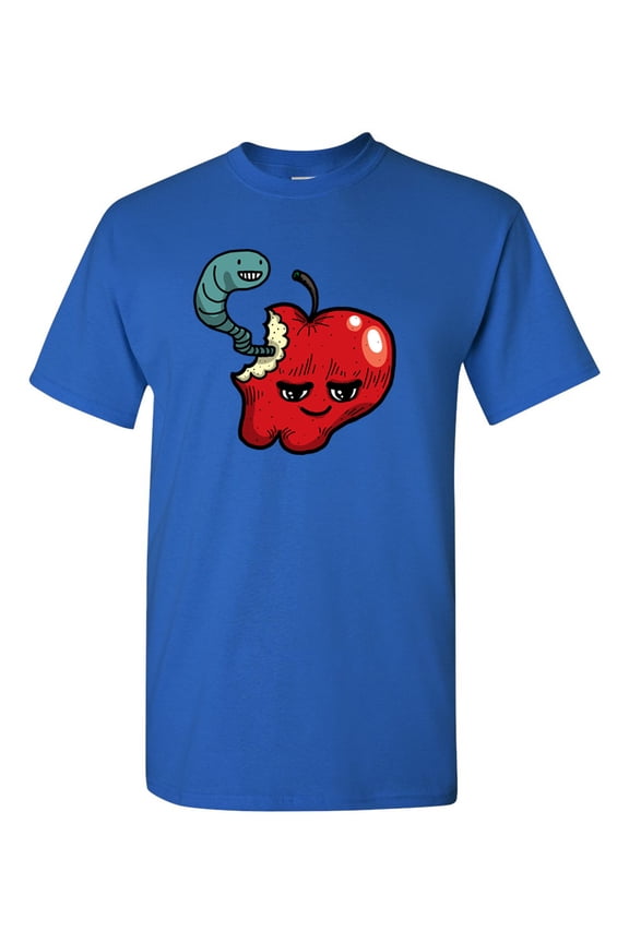 Too Cute To Eat Apple Adult DT T-Shirts Tee