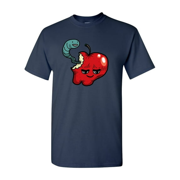 Too Cute To Eat Apple Adult DT T-Shirts Tee