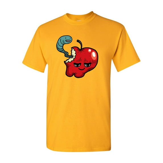 Too Cute To Eat Apple Adult DT T-Shirts Tee