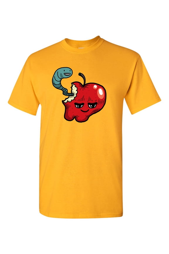 Too Cute To Eat Apple Adult DT T-Shirts Tee