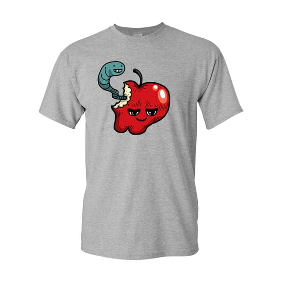 Too Cute To Eat Apple Adult DT T-Shirts Tee