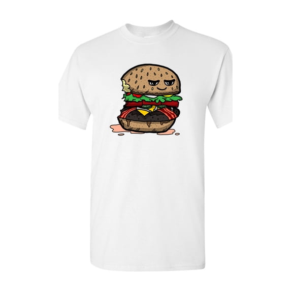 Too Cute To Eat Bacon Cheese Burger Adult DT T-Shirts Tee