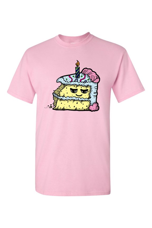 Too Cute To Eat Birthday Cake Adult DT T-Shirts Tee