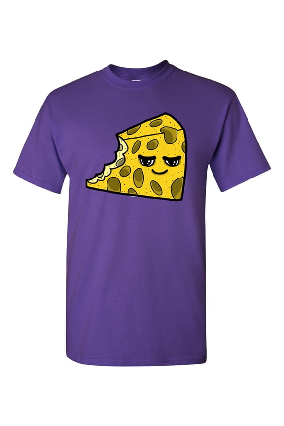 Too Cute To Eat Cheese Adult DT T-Shirts Tee