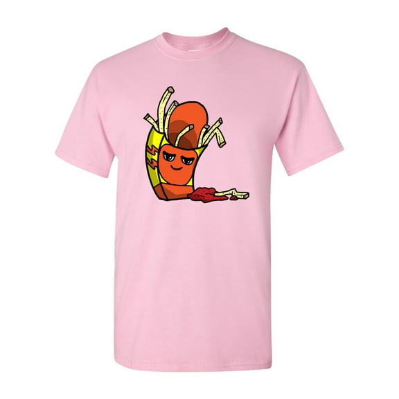 Too Cute To Eat French Fries Adult DT T-Shirts Tee