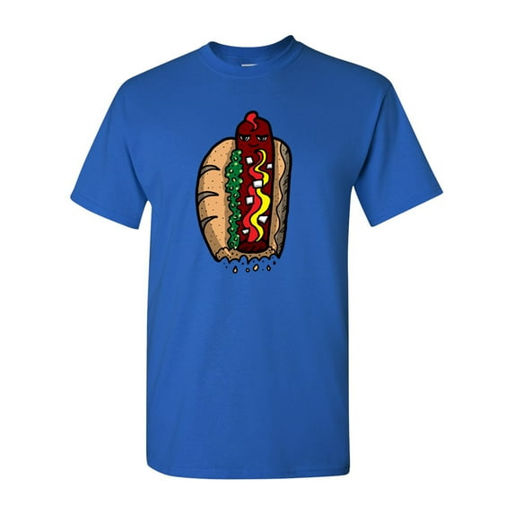 Too Cute To Eat Hot Dog Adult DT T-Shirts Tee