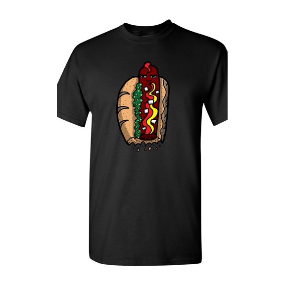 Too Cute To Eat Hot Dog Adult DT T-Shirts Tee