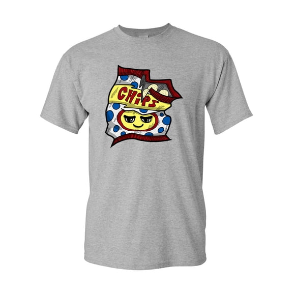 Too Cute To Eat Potato Chips Adult DT T-Shirts Tee