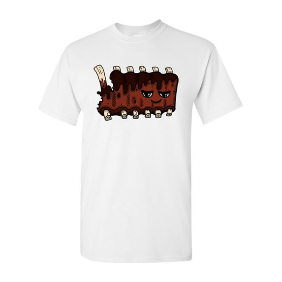 Too Cute To Eat Ribs Adult DT T-Shirts Tee