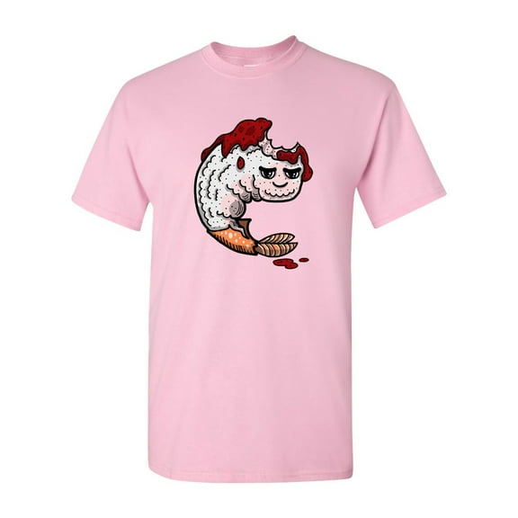 Too Cute To Eat Shrimp Adult DT T-Shirts Tee