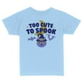 thumbnail image 1 of Too Cute To Spook Toddler Kids T-Shirt 3T Light Blue, 1 of 4