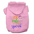 thumbnail image 1 of Halloween Pet, Dog  Cat Hoodie Screen Printed, "Too Cute To Spook Girly Ghost", 1 of 10