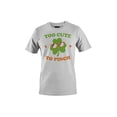 thumbnail image 1 of Too Cute to Pinch Fun St. Patricks Day Shamrock Design Men's T-shirt, 1 of 3