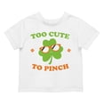 thumbnail image 1 of Too Cute to Pinch Fun St. Patricks Day Shamrock Design Toodler's T-shirt, 1 of 3