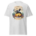 thumbnail image 1 of Too Cute to Spook Halloween Cat Pumpkin Graphic Tee, Unisex Cotton Shirt, Sizes S-3XL, 1 of 9