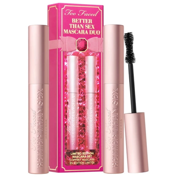 Too Faced Better Than Sex Volumizing & Lengthening Mascara - Value Pack - 2 Tubes Included - $58 Value