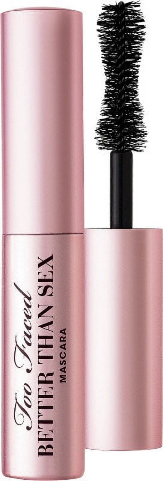 Too Faced Better Than Sex Volumizing Mascara | Volume, Length + Peptides, Travel Size, 0.17 fl. oz., Black