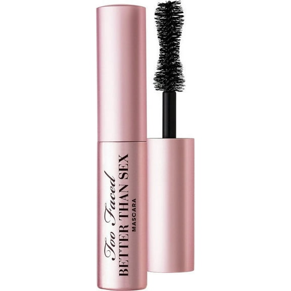 Too Faced Better Than Sex Volumizing Mascara | Volume, Length + Peptides, Travel Size, 0.17 fl. oz., Black
