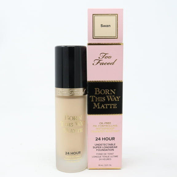 Too Faced Born This Way Matte 24 Hour Foundation Swan 1.0oz/30ml New With Box