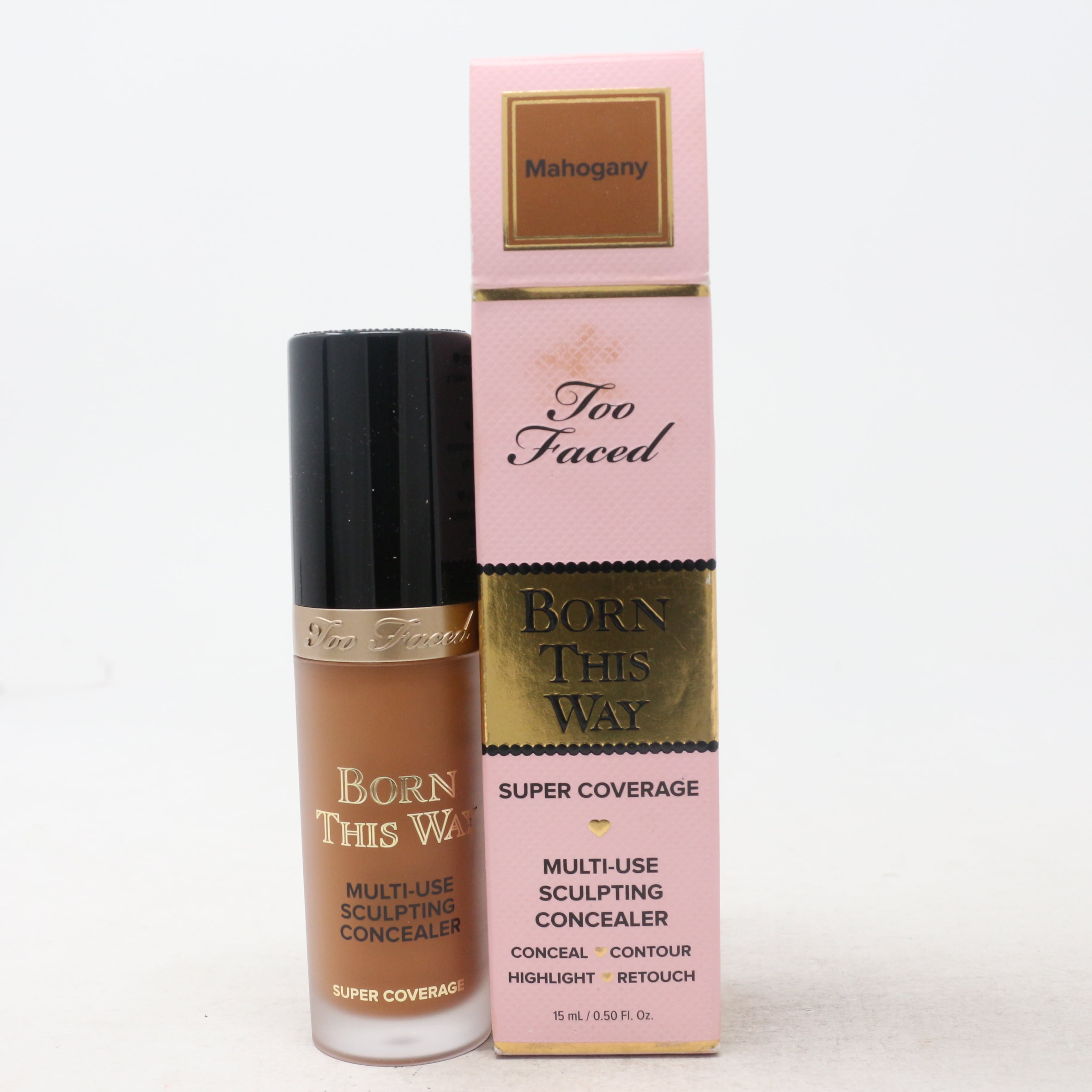 Too Faced Born This Way Super Coverage Concealer 0.5oz Mahogany New With Box
