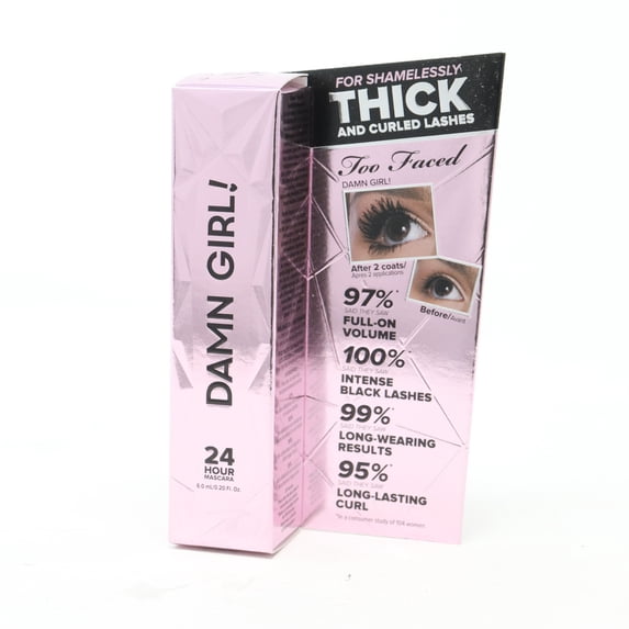 Too Faced Damn Girl 24 Hour Mascara Black 0.20oz/6.0ml New With Box