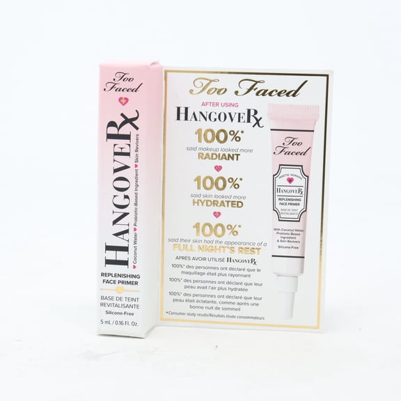 Too Faced Hangover Replenishing Face Primer 0.16oz/5ml New With Box