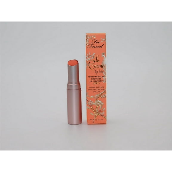 Too Faced La Creme Tinted Moisture Lip Balm Peachy Keen .11 Oz