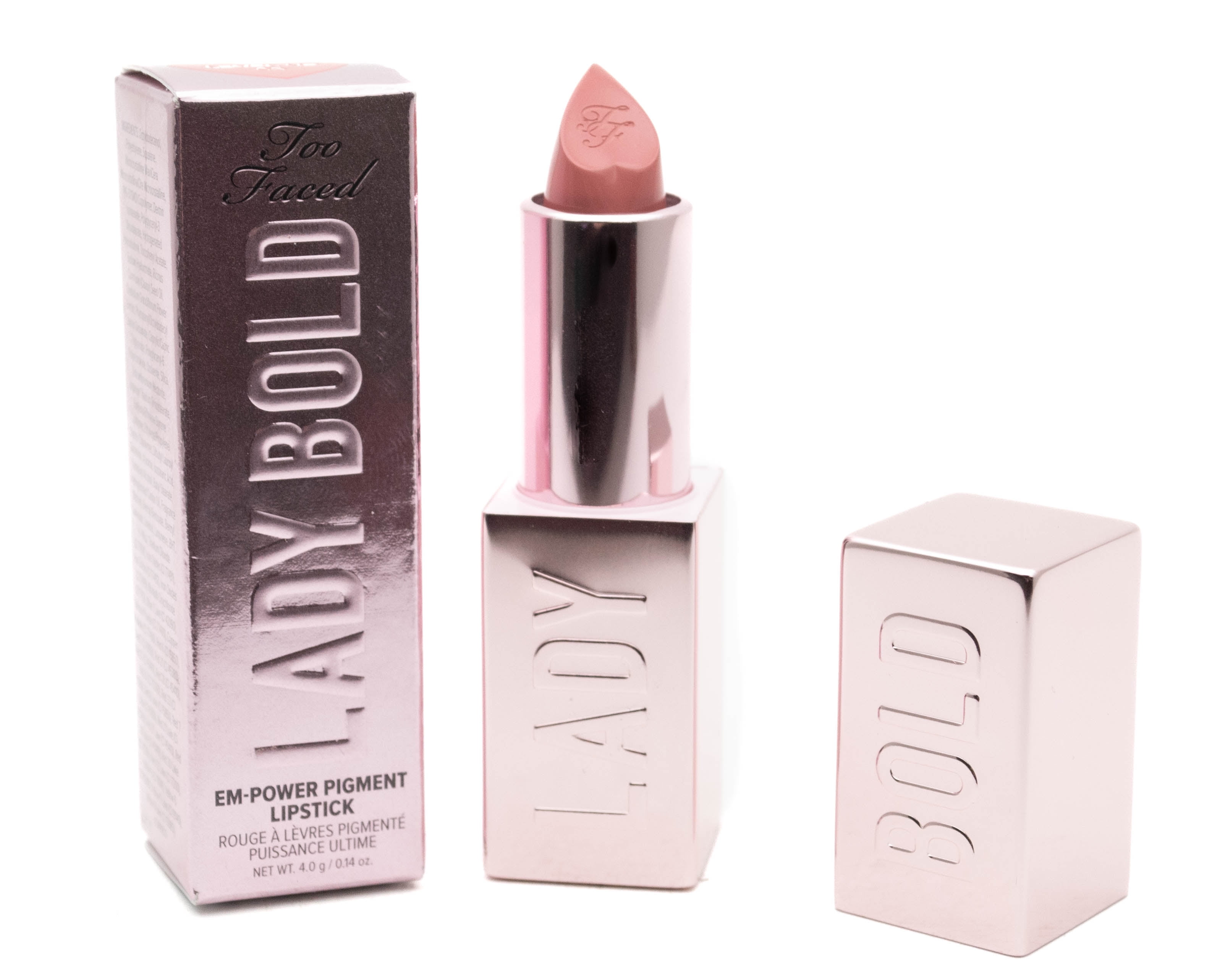 Too Faced LADY BOLD Em-Power Pigment Lipstick, 05 Level Up  .14oz