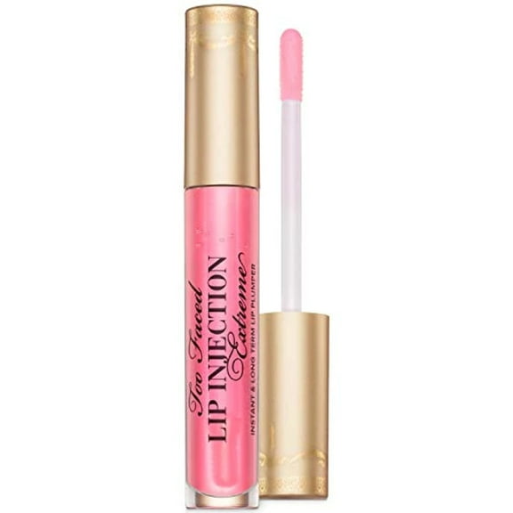 Too Faced Lip Injection Extreme Lip Plumper Gloss | Hydrating, Glossy, & Helps Volume Appear Fuller Over Time, 0.14 Fl Oz, Bubblegum Yum