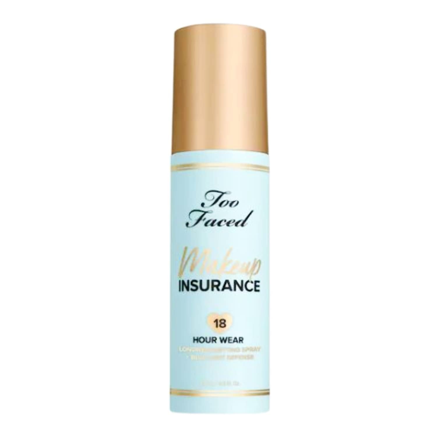 Too Faced Makeup Insurance 18 Hour Wear Longwear Setting Spray + Blue Light Defense - 4 fl oz / 118 mL