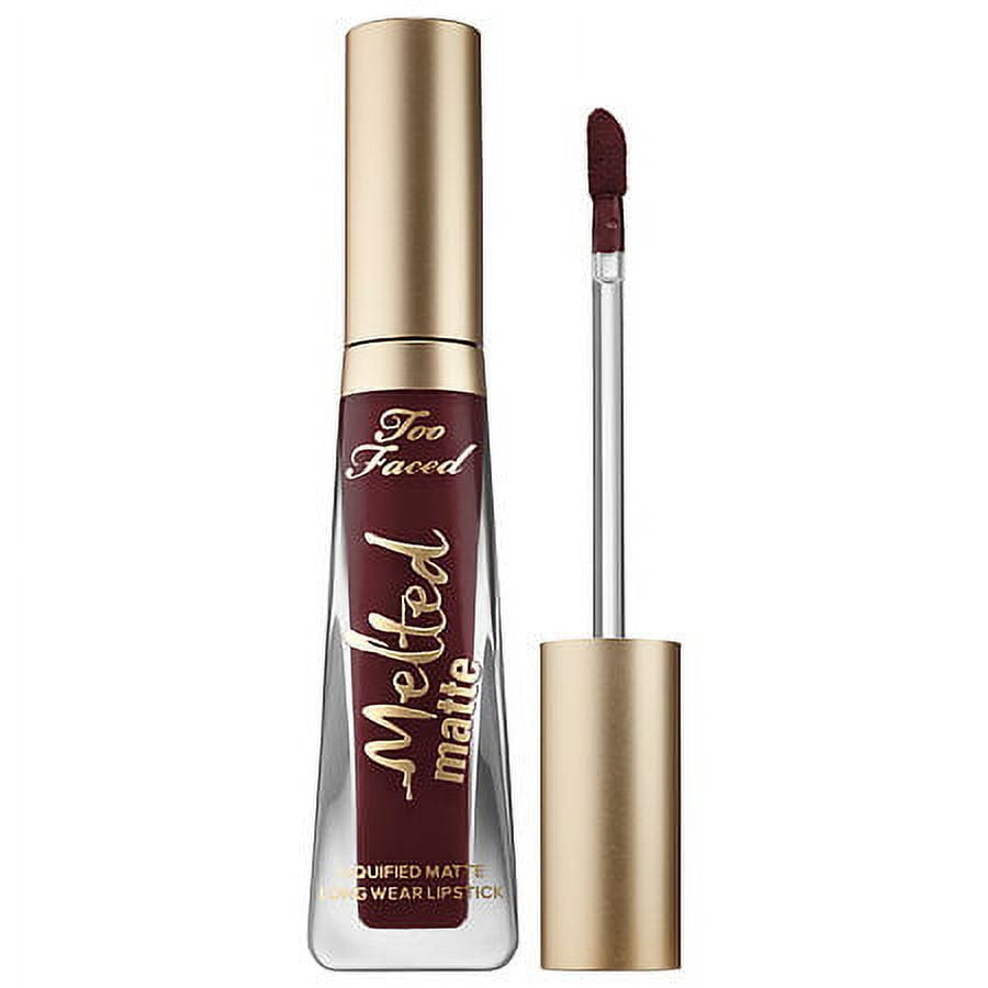 Too Faced Melted Matte Long Wear Lipstick 'Drop Dead Red' 0.23oz/7ml New In Box