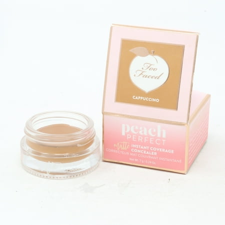 Too Faced Peach Perfect Matte Instant Coverage Concealer 0.24oz Cappuccino New