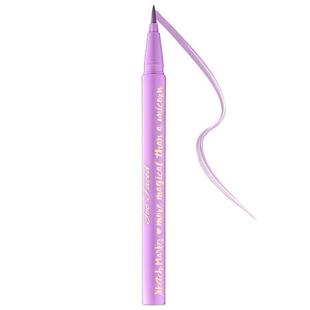 Too Faced Sketch Marker Liquid Art Eyeliner 'Deep Lilac' 0.015oz/0.45ml New