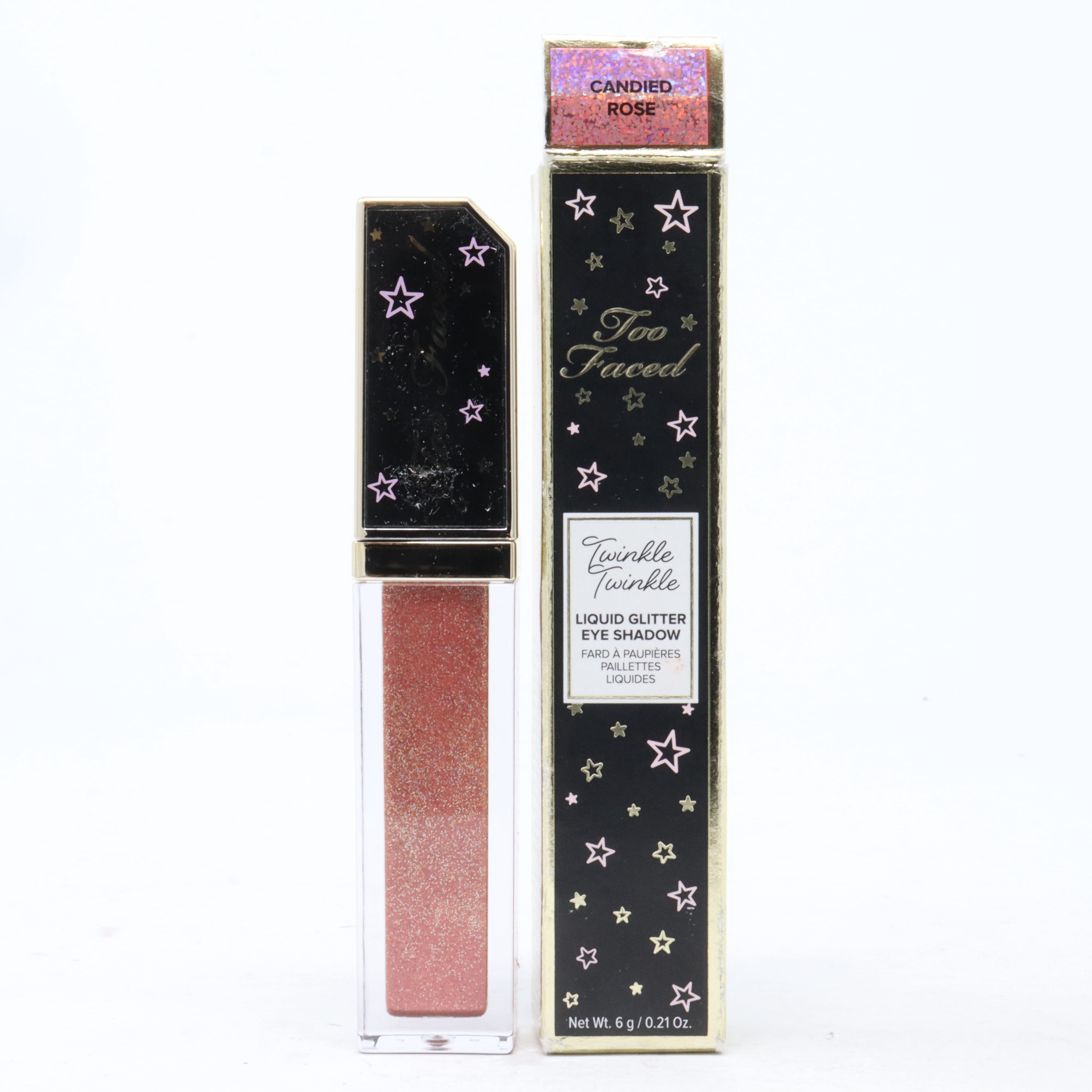 Too Faced Twinkle Twinkle Liquid Glitter Eyeshadow 0.21oz Candied Rose New