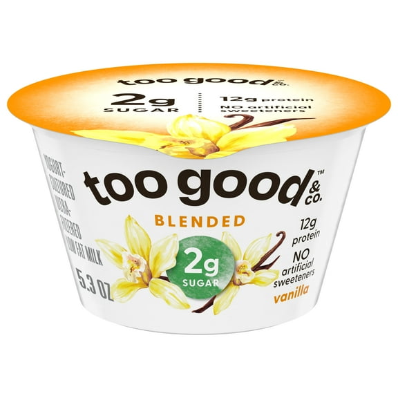 Too Good & Co. Vanilla Yogurt-Cultured Ultra-Filtered Low Fat Milk Product Cup, 5.3 OZ