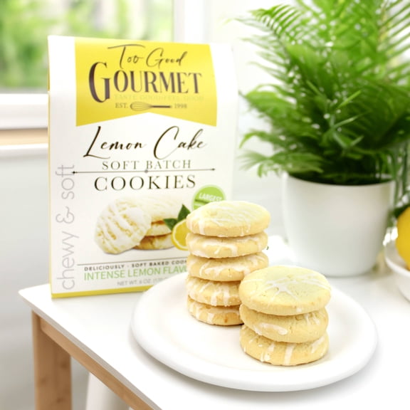 Too Good Gourmet Lemon Cake Soft Batch Cookies, Intense Lemon Flavor, 6 oz
